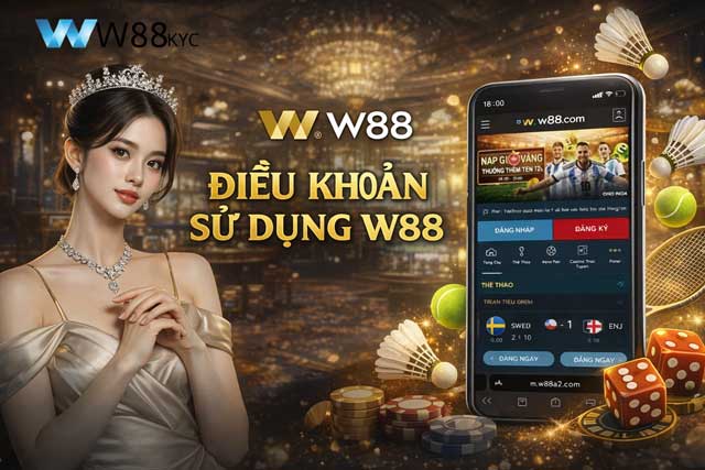 Điều Khoản Sử Dụng W88 1 Bản điều khoản sử dụng chính thức tại hệ thống nhà cái W88 KYC